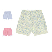 Pack of 3 shorts - white & green for 0-3 Months