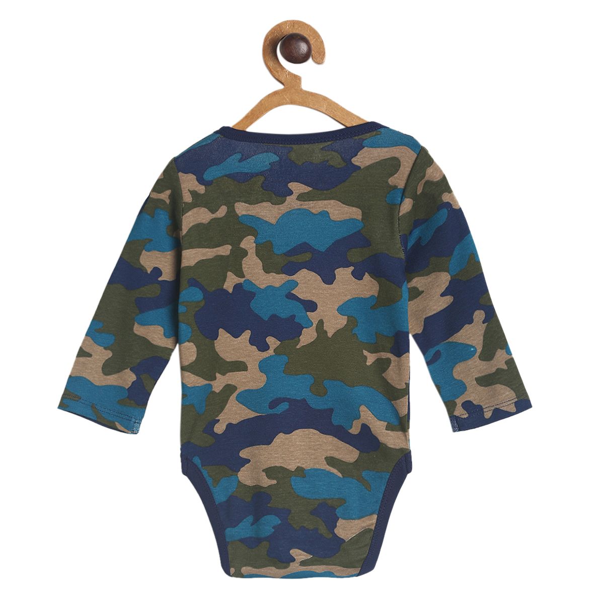 Pack of 1 bodysuit - navy blue & military green for New Born