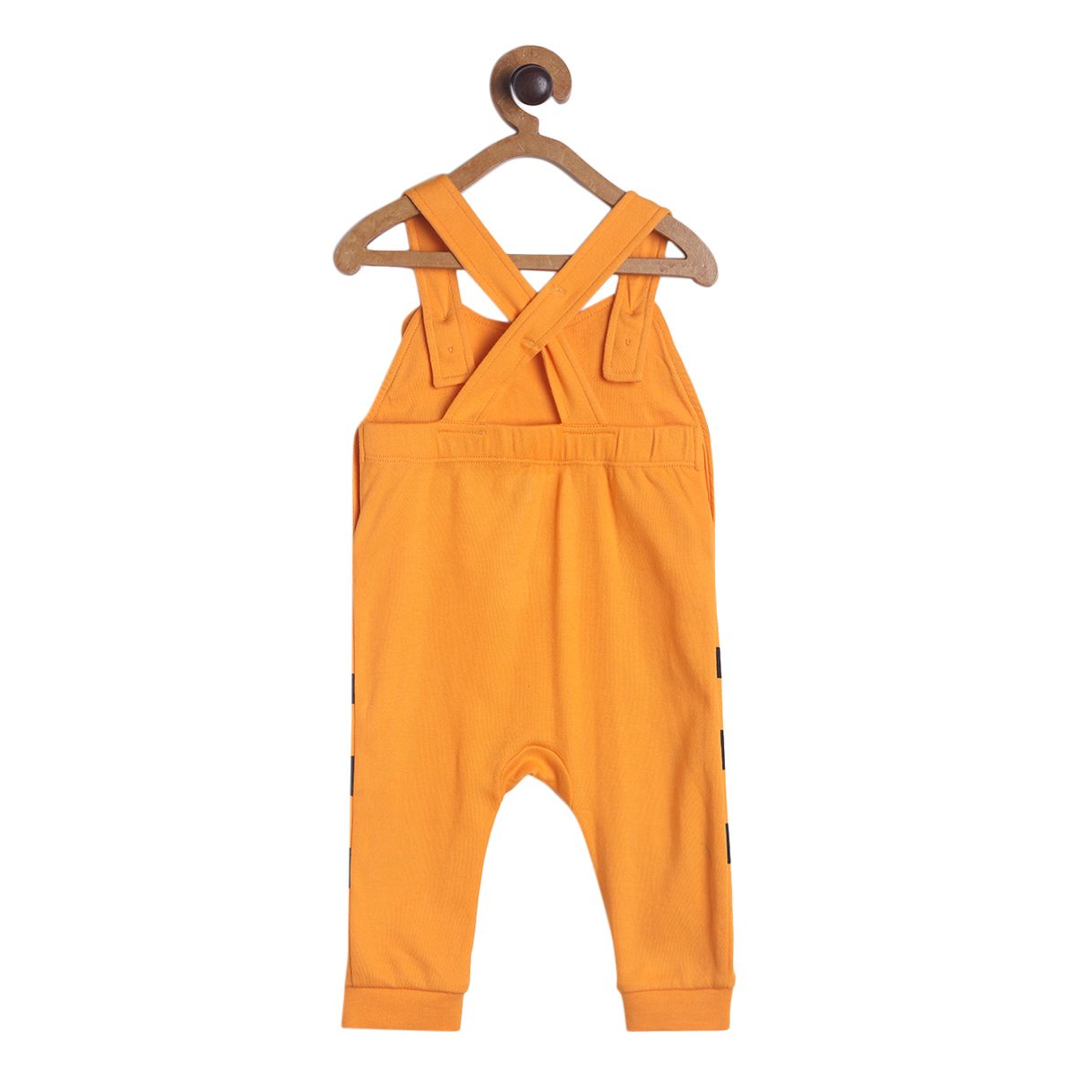 Pack of 2 dungaree set - marshmallow and orange for 3-6 Months