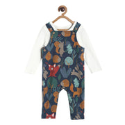 Pack of 2 dungaree set - navy for 0-3 Months