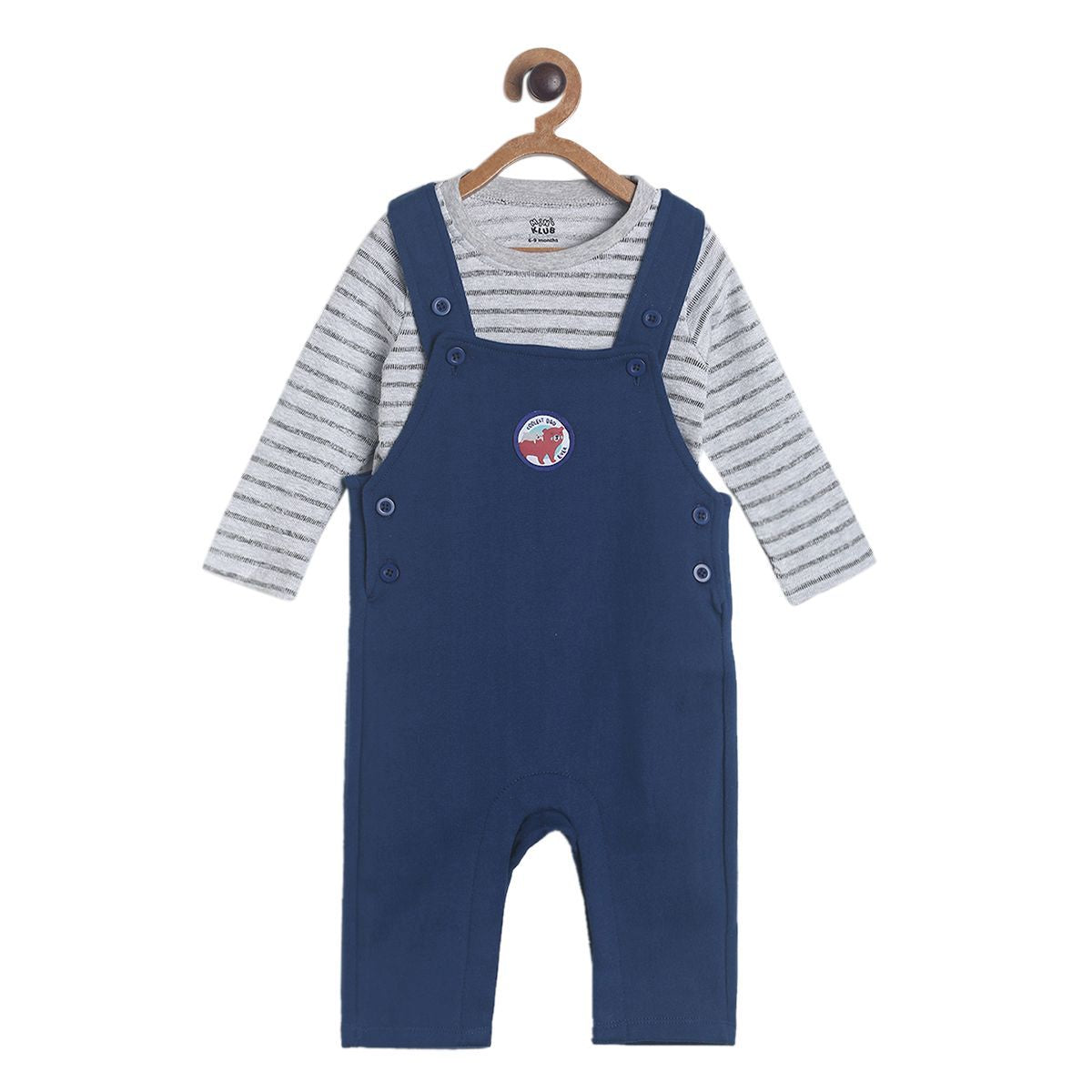 Pack of 2 dungaree set - blue for 3-6 Months