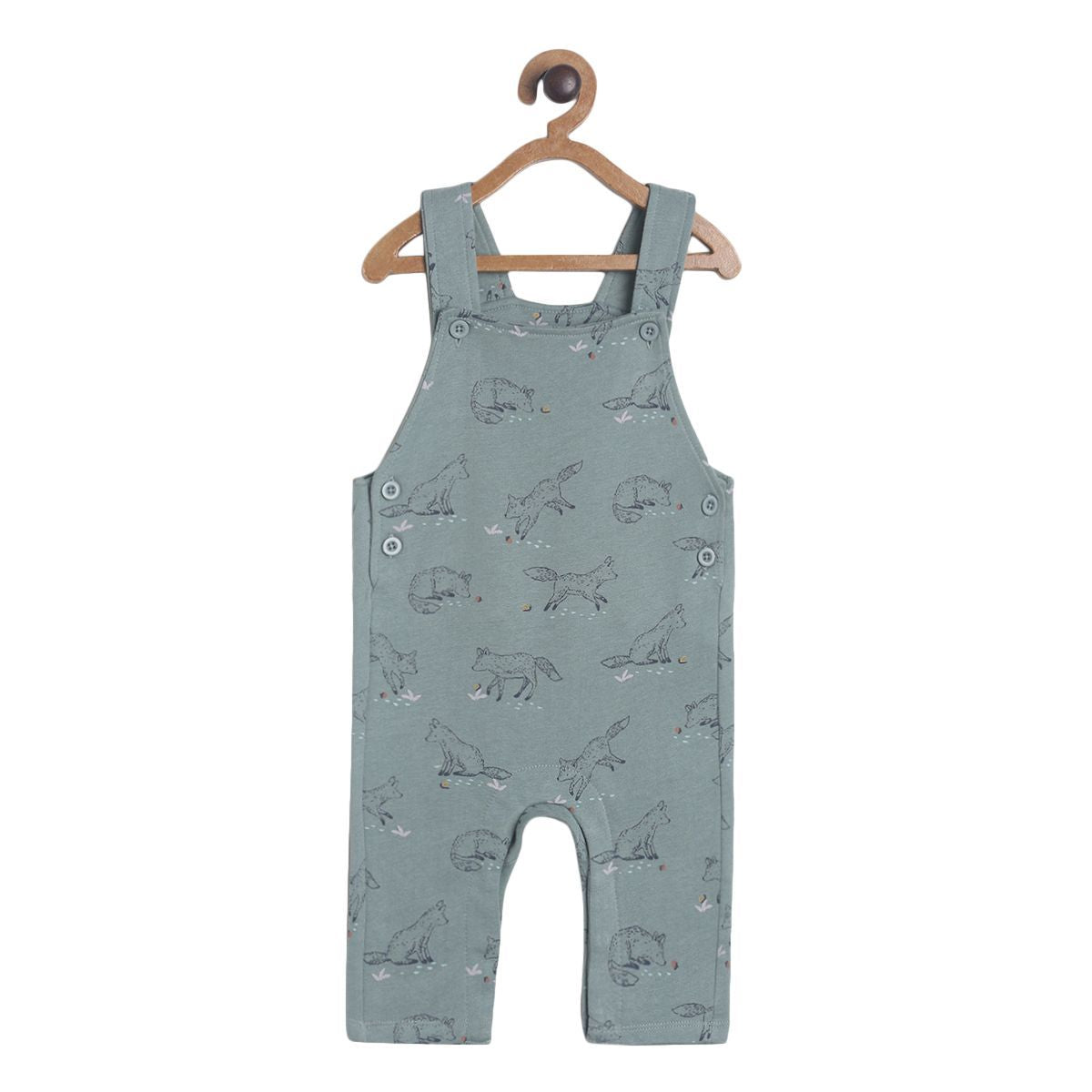 Pack of 2 dungaree set - olive for 3-6 Months