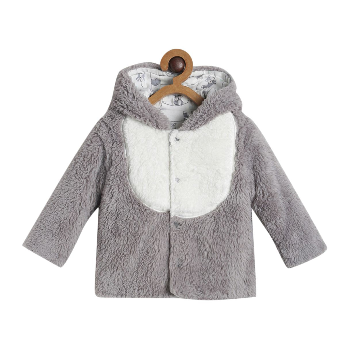 Pack of 1 knit jacket - grey for 0-3 Months