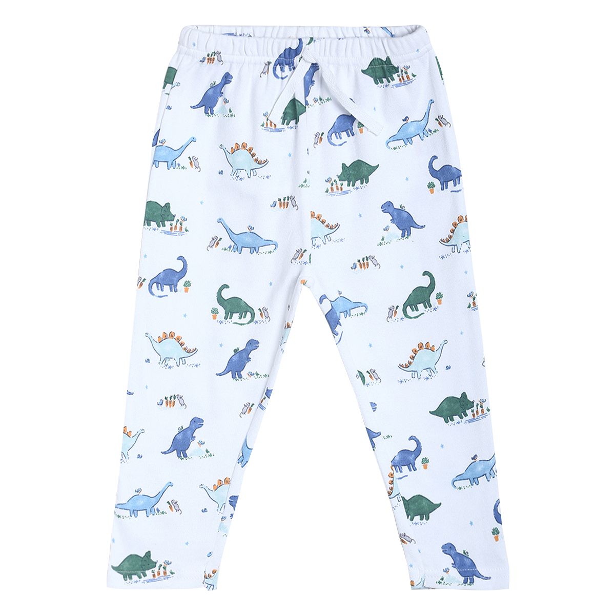 Pack of 1 knit bottom - white & blue for 3-6 Months