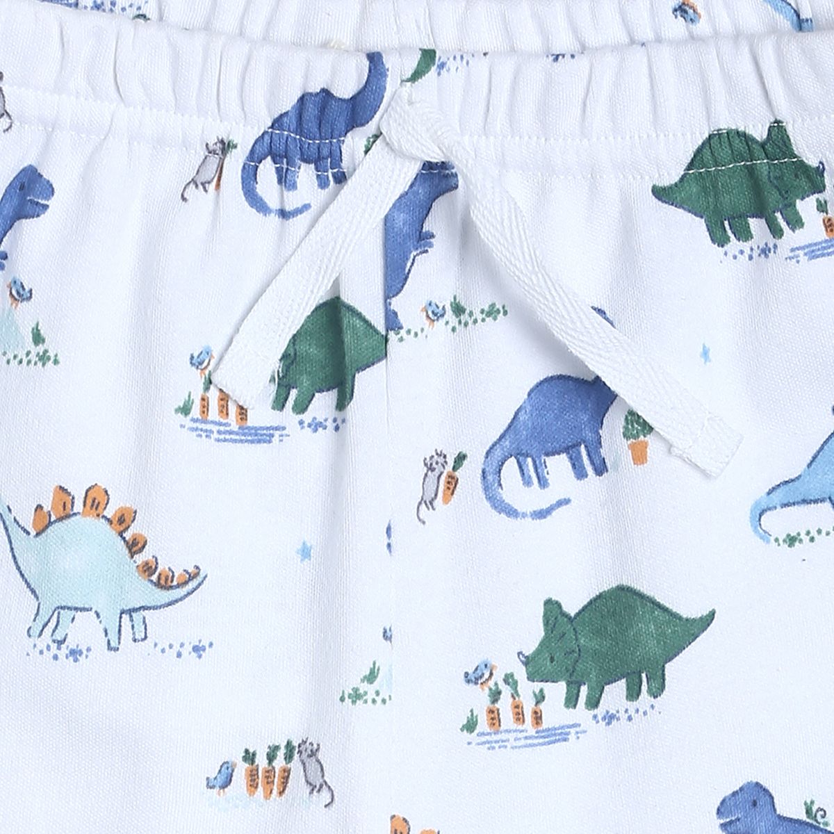 Pack of 1 knit bottom - white & blue for 3-6 Months