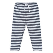 Pack of 1 knit bottom - navy blue & light blue for 0-3 Months