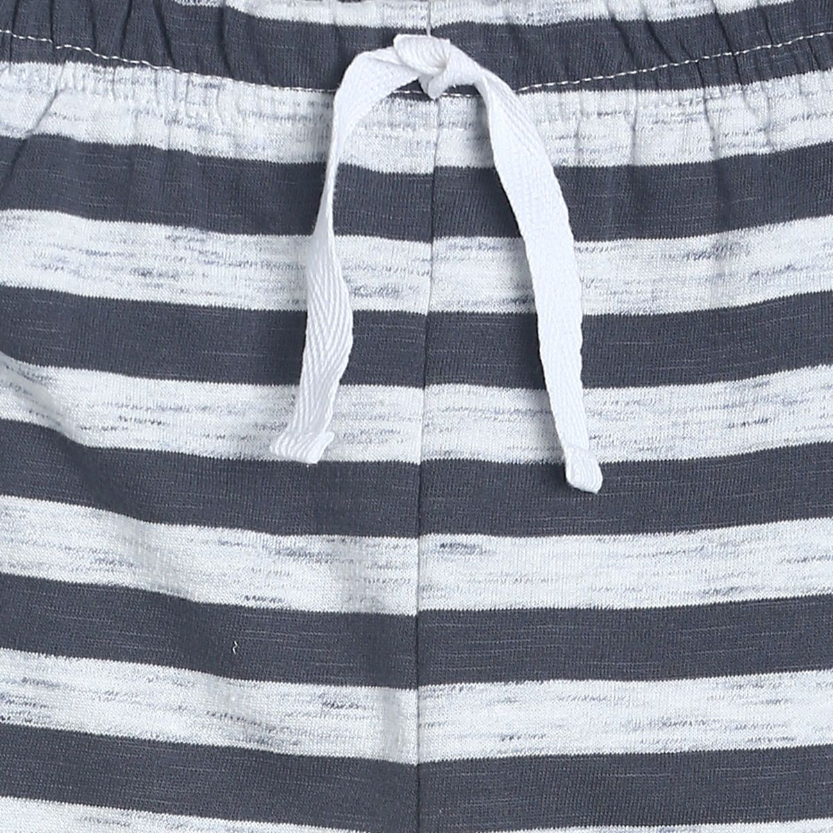 Pack of 1 knit bottom - navy blue & light blue for 0-3 Months