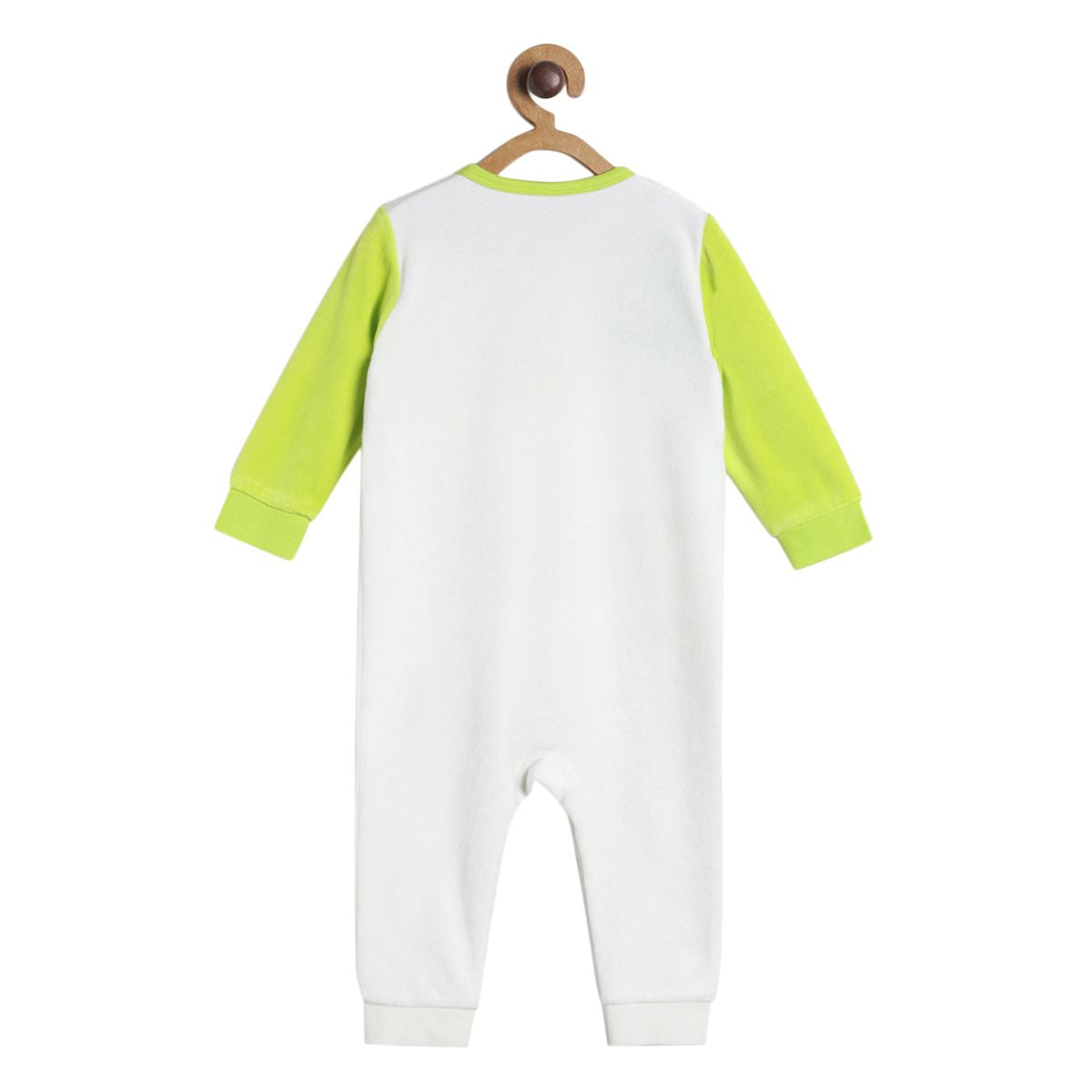 Pack of 1 romper - marshmallow and green for New Born