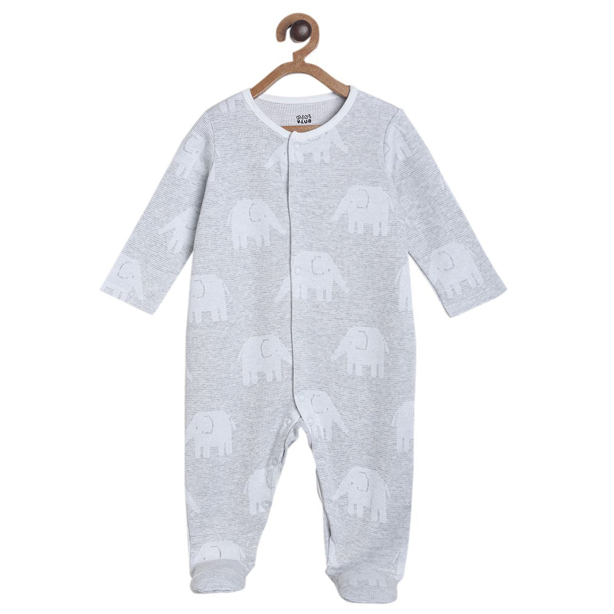 Pack of 1 sleepsuit - grey for New Born