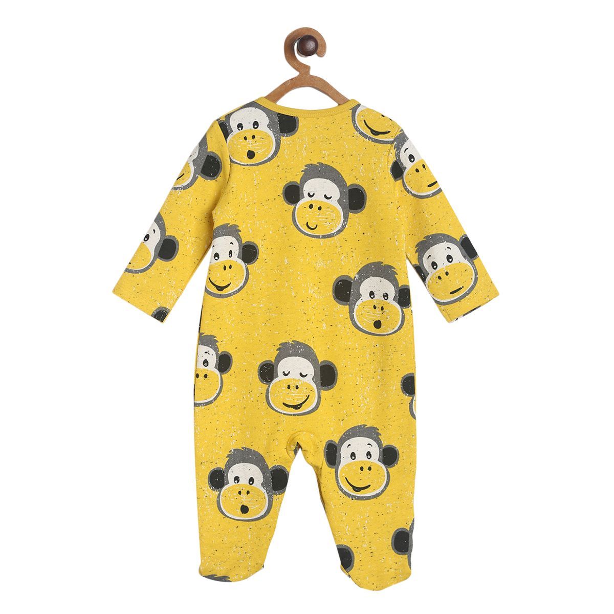 Pack of 1 sleepsuit - yellow for New Born