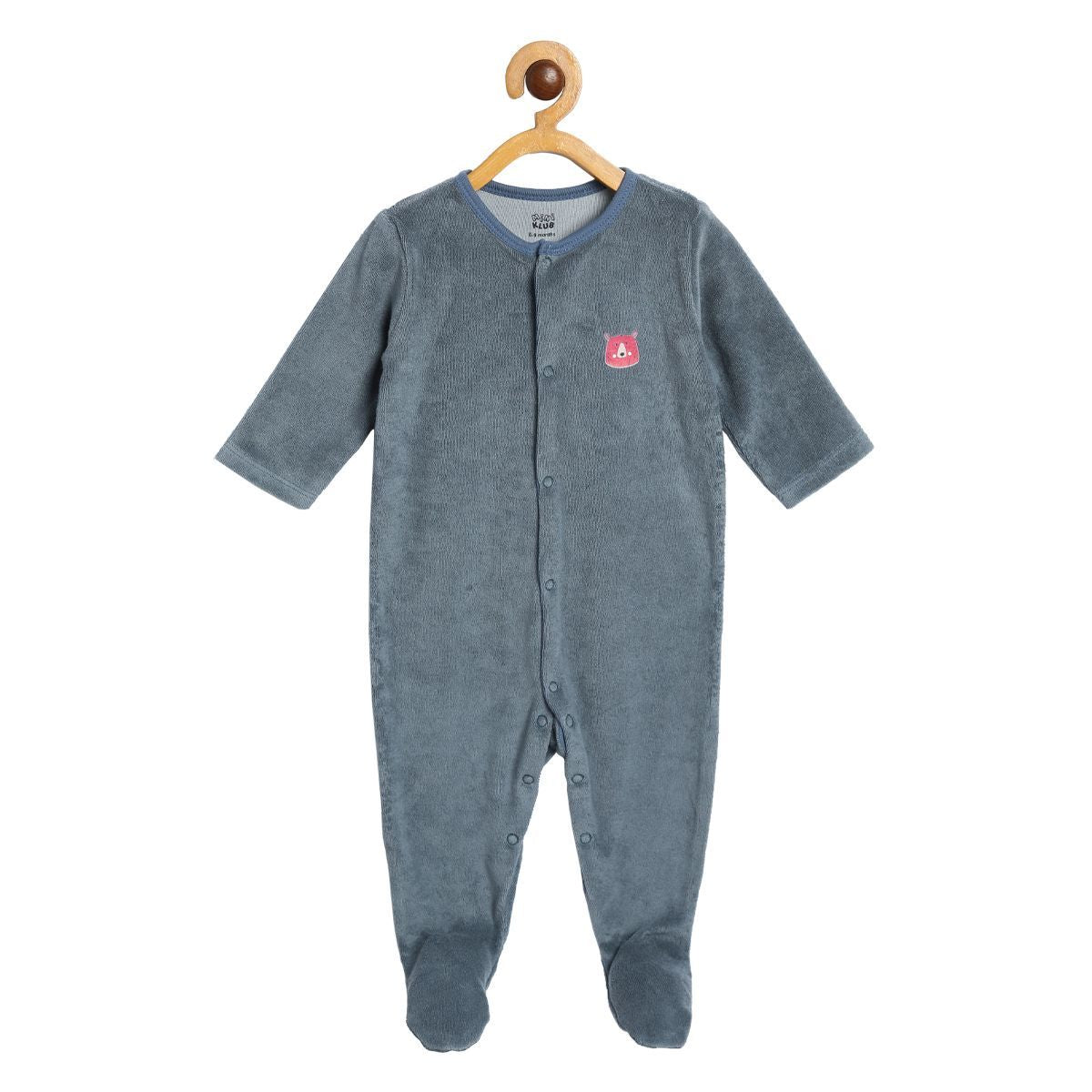 Pack of 1 sleepsuit - grey for New Born