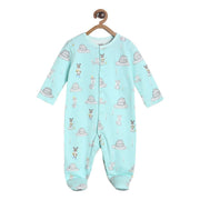 Pack of 1 sleepsuit - aqua for New Born