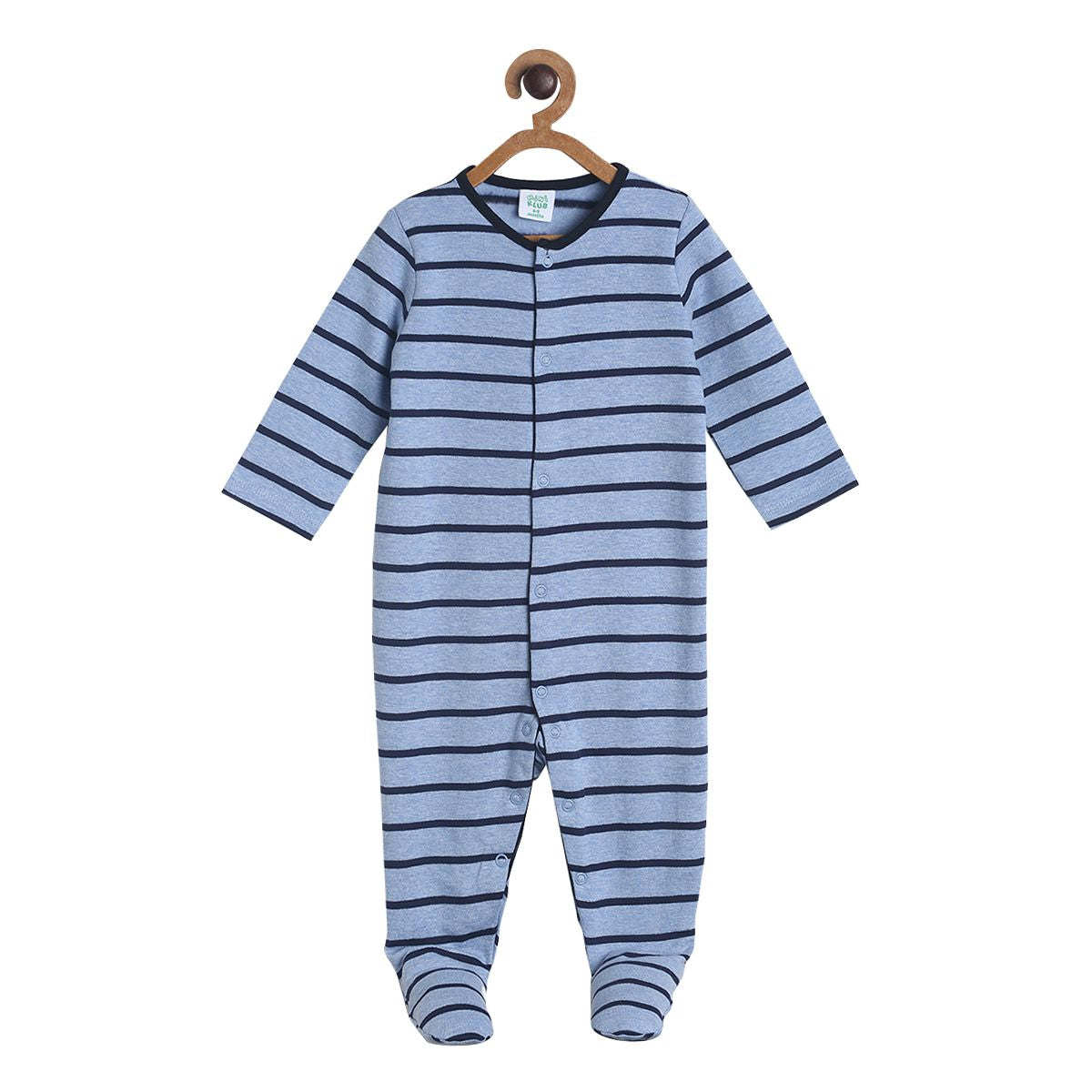 Pack of 1 sleep suit - blue for New Born
