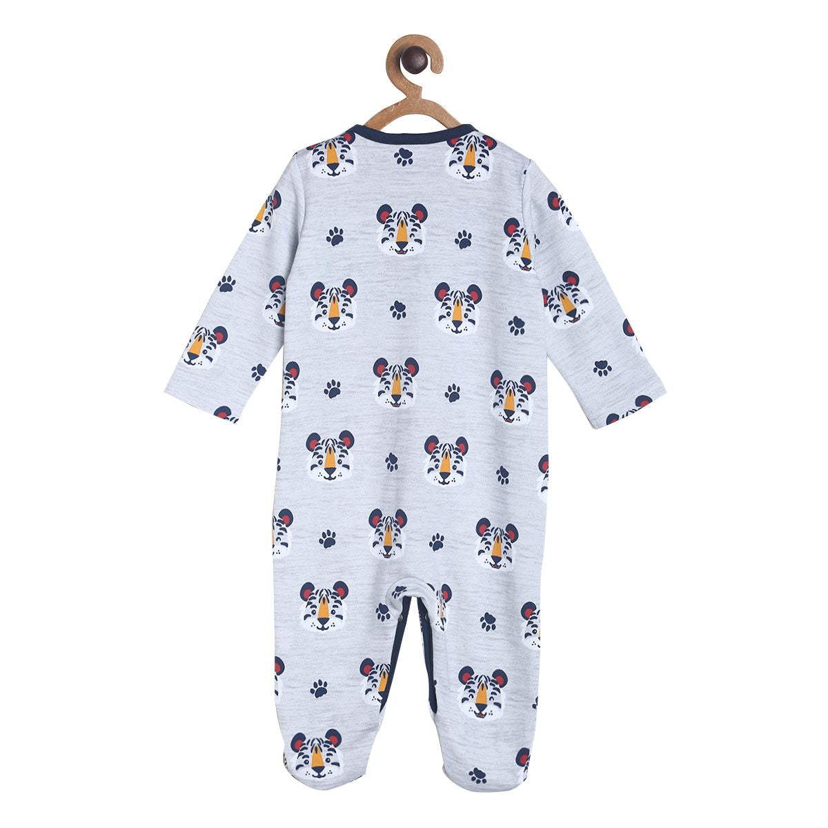 Pack of 1 sleep suit - grey for New Born