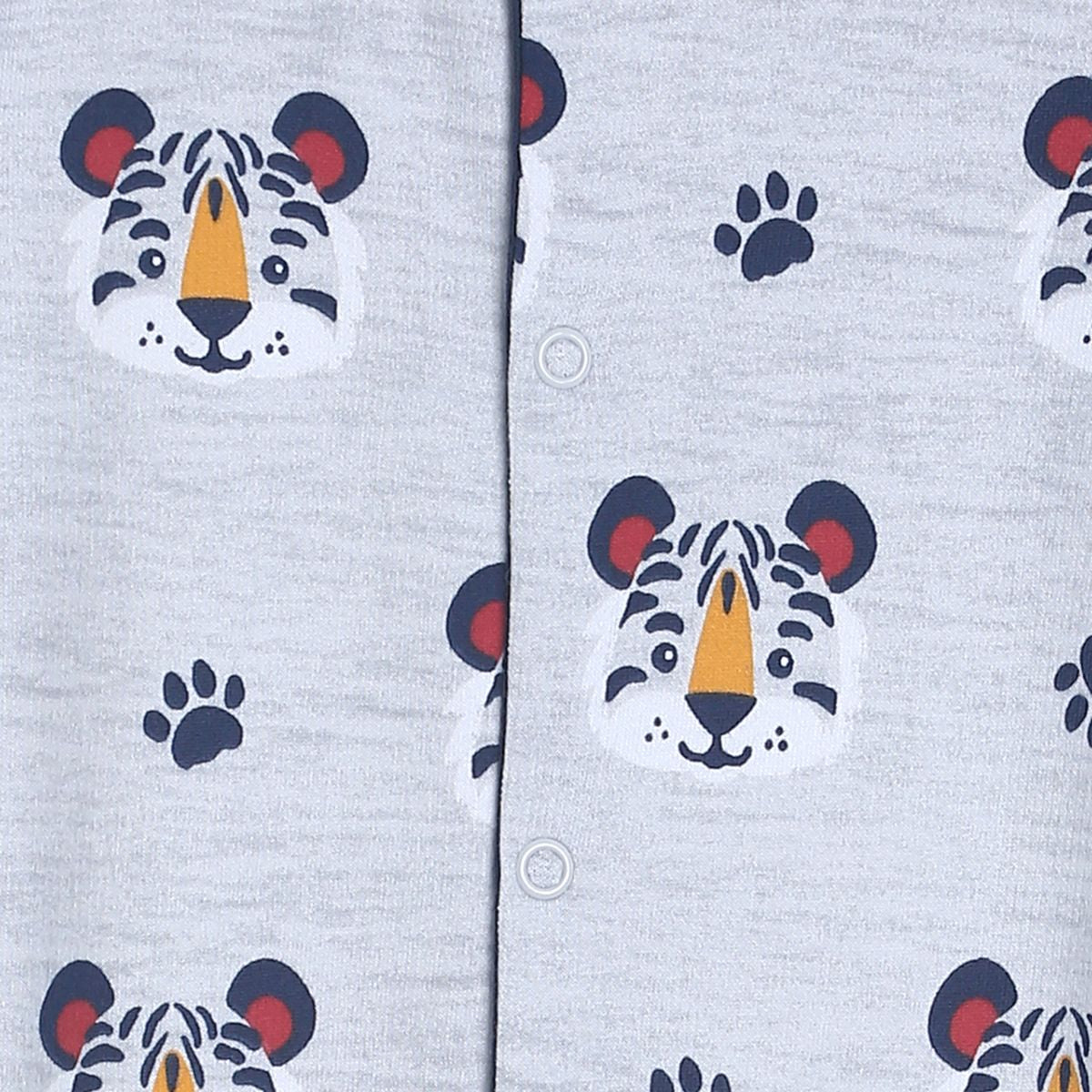 Pack of 1 sleep suit - grey for New Born