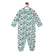 Pack of 1 sleep suit - turquoise green for New Born