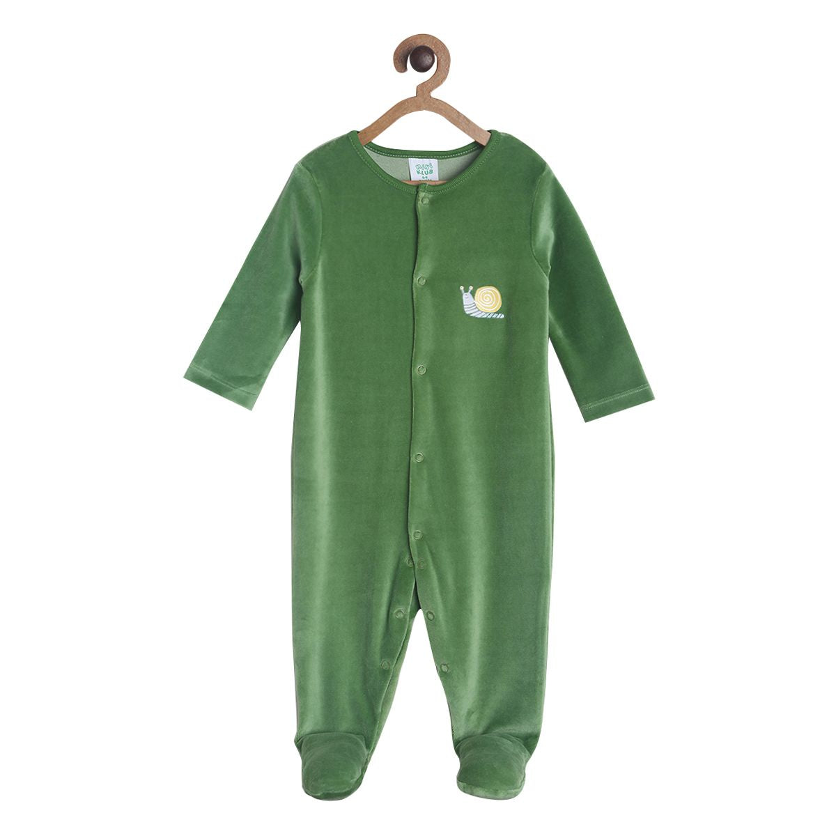 Pack of 1 sleep suit - green for New Born