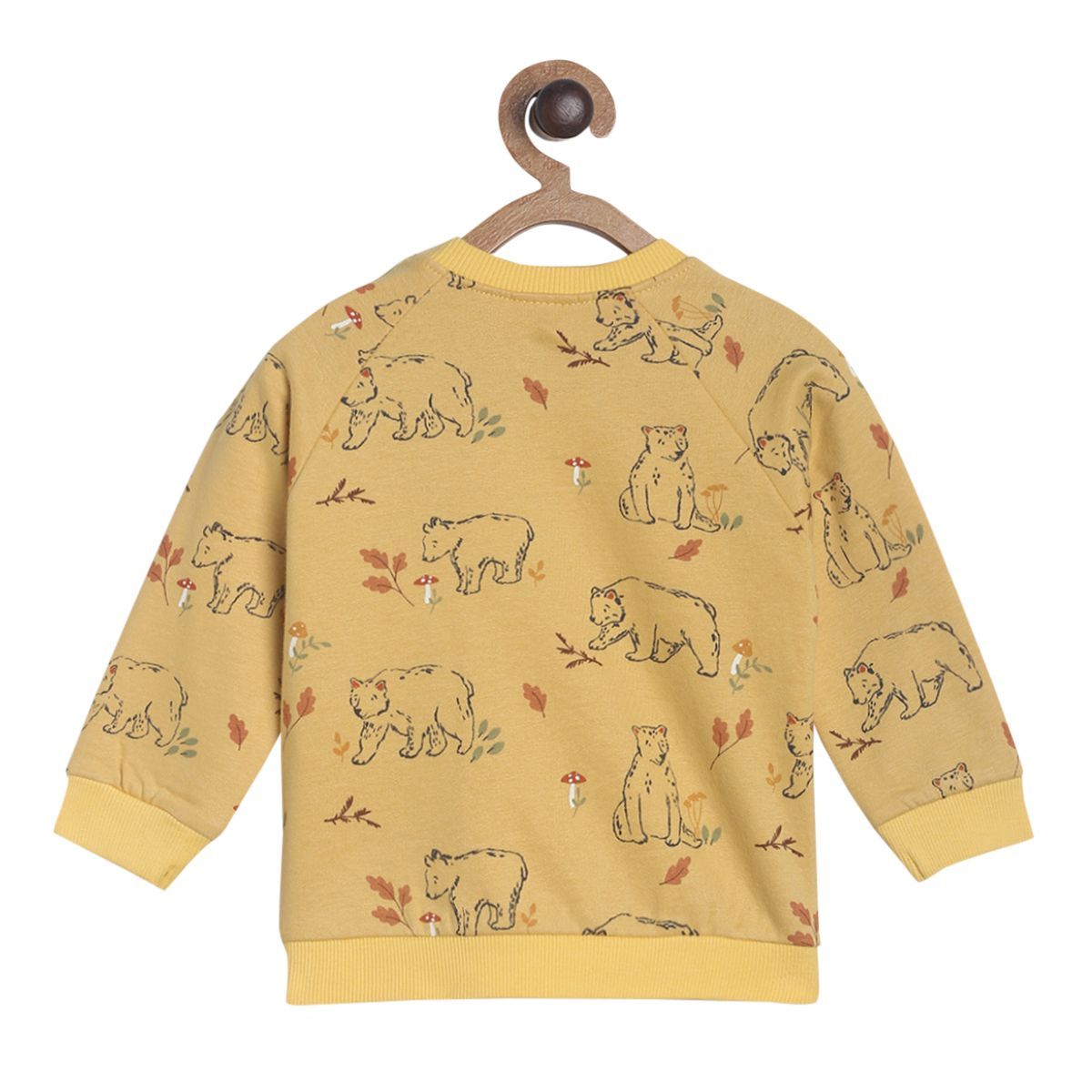 Pack of 1 knit sweat shirt - yellow for 3-6 Months