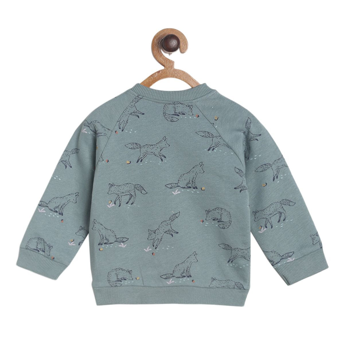 Pack of 1 knit sweat shirt - olive for 3-6 Months
