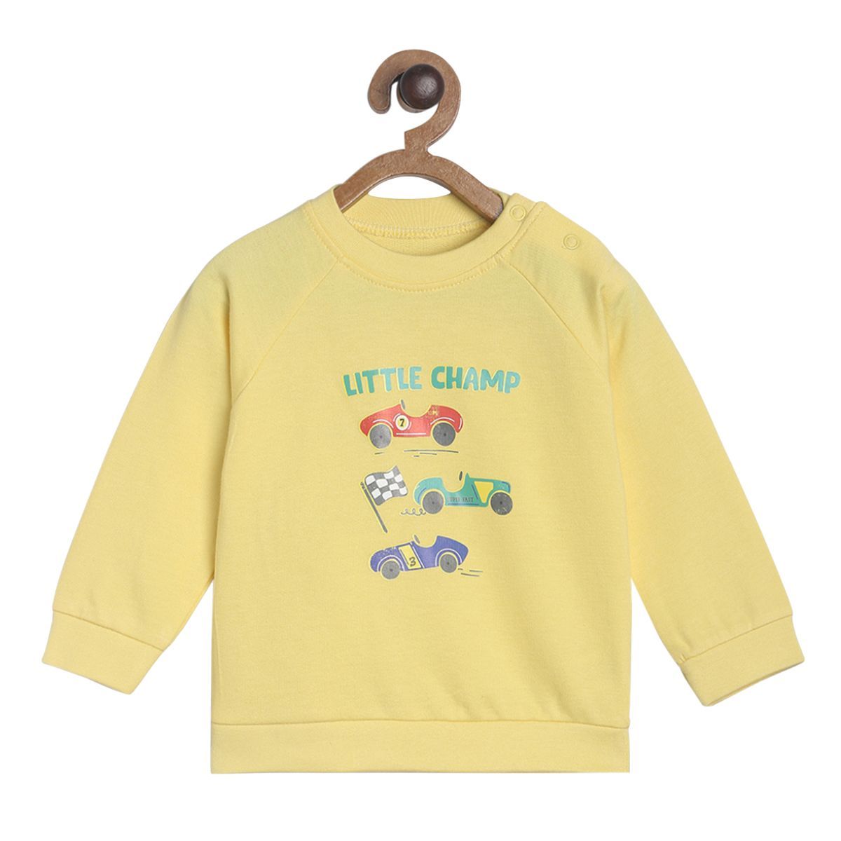 Pack of 1 knit sweat shirt - yellow for 3-6 Months