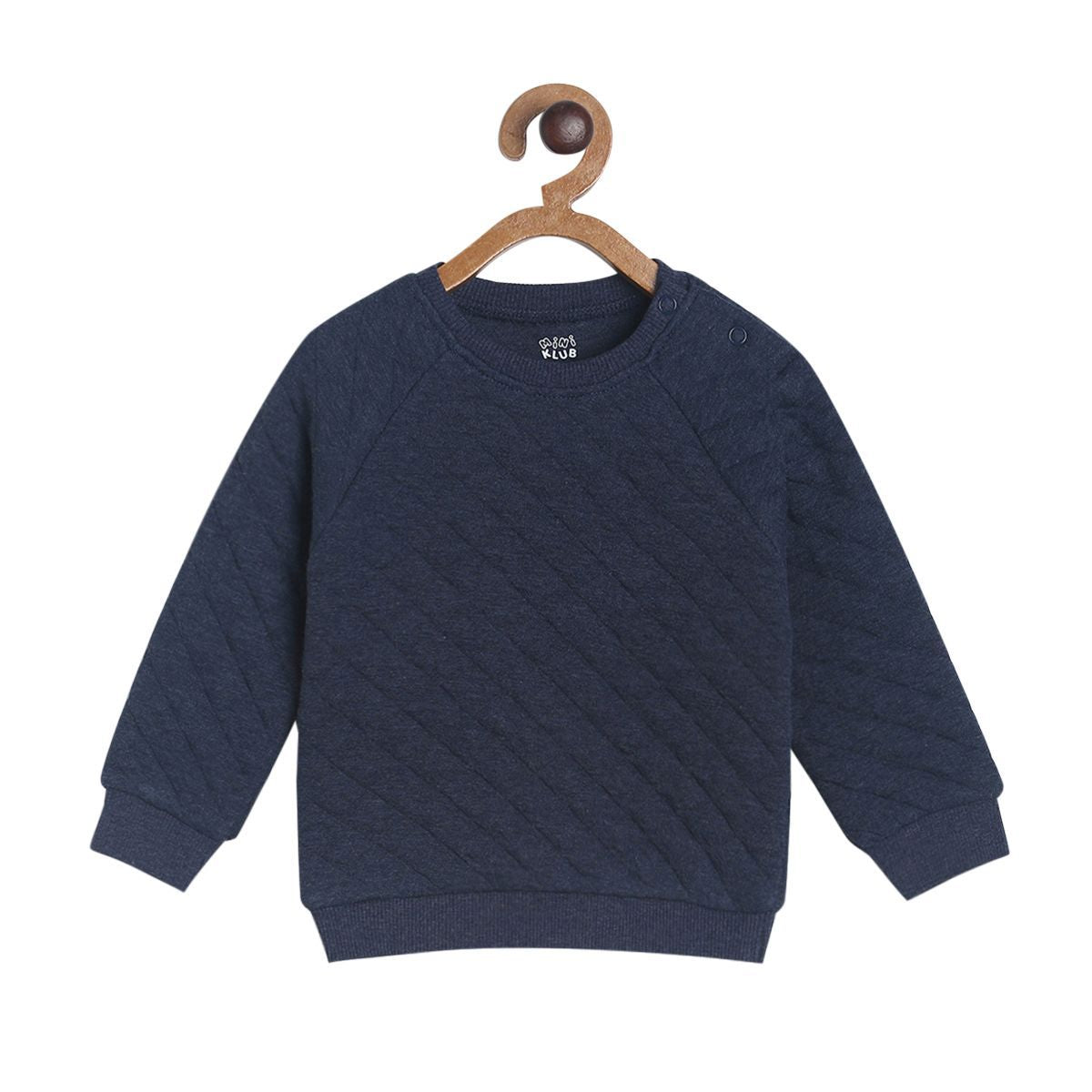 Pack of 1 knit sweat shirt - black for 3-6 Months