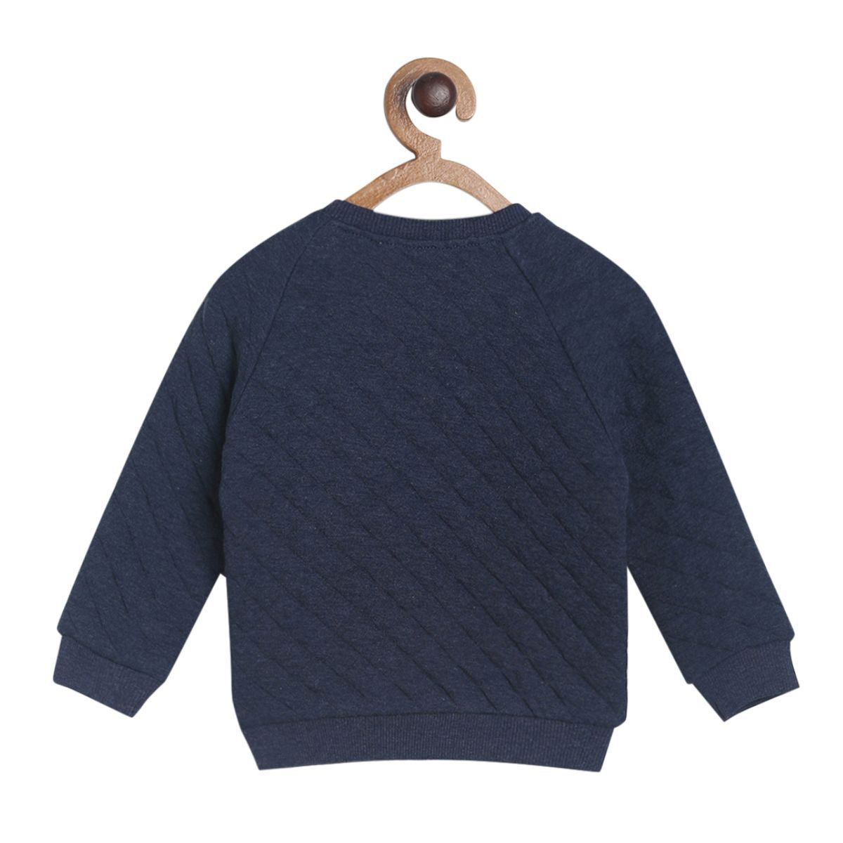 Pack of 1 knit sweat shirt - black for 3-6 Months
