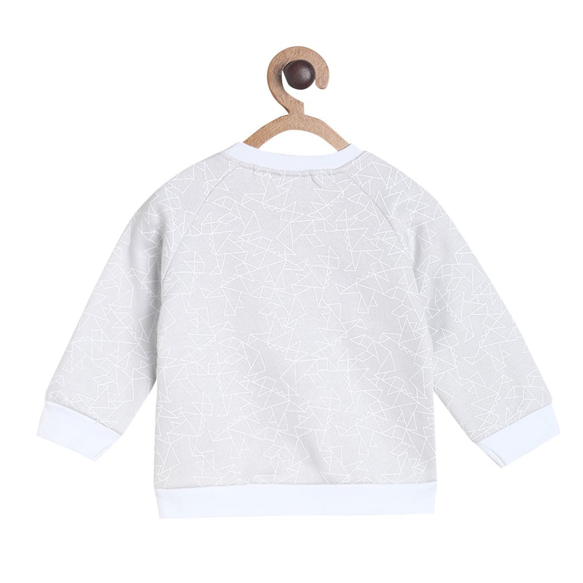 Pack of 1 knit sweat shirt - grey for 3-6 Months