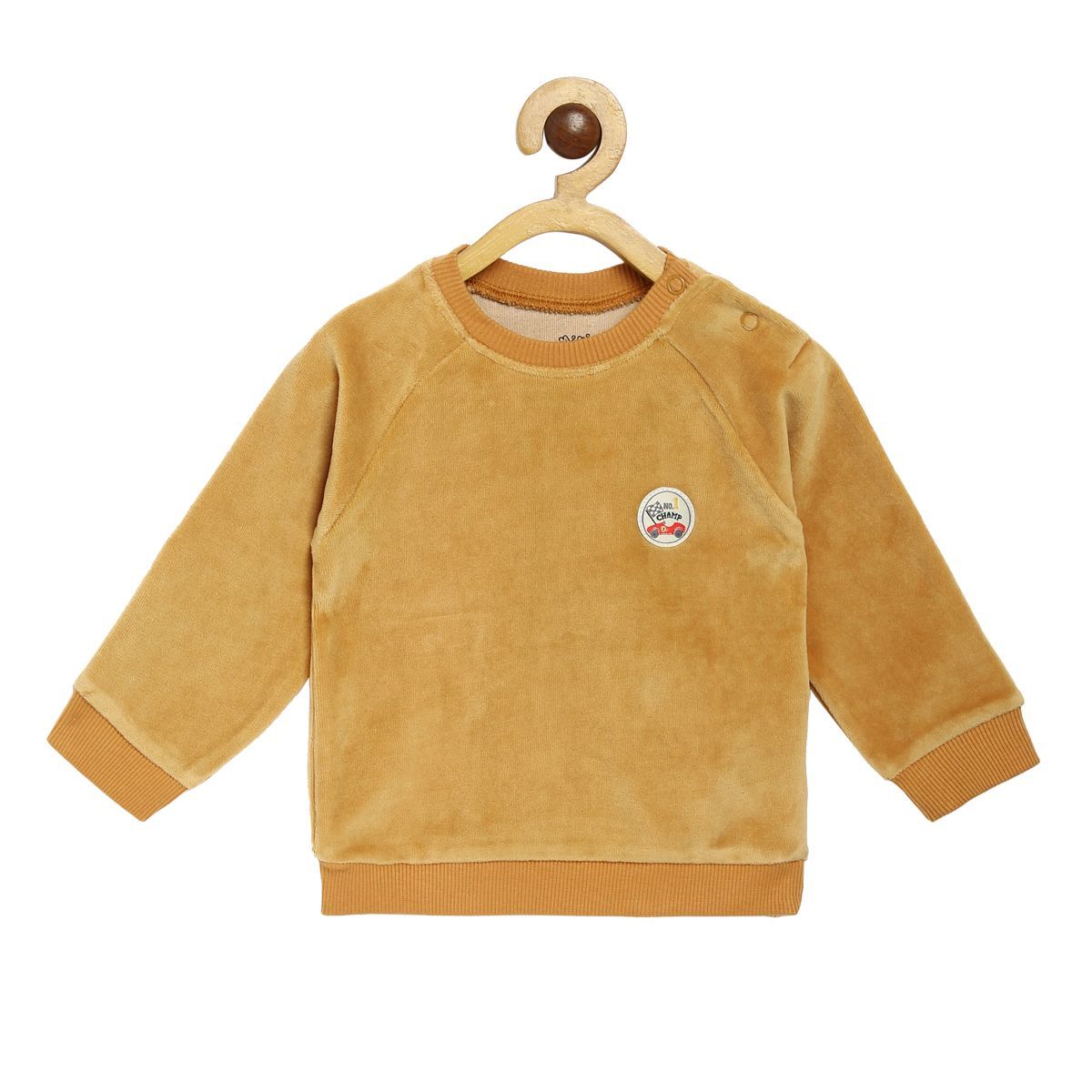 Pack of 1 knit sweat shirt - brown for 3-6 Months