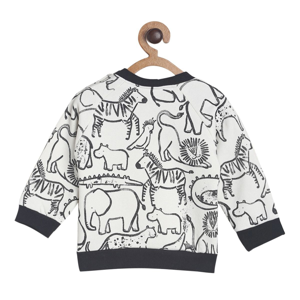 Pack of 1 knit sweat shirt - marshmallow for 3-6 Months