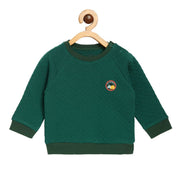 Pack of 1 knit sweat shirt - green for 3-6 Months