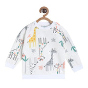 Pack of 1 knit sweat shirt - white for 3-6 Months