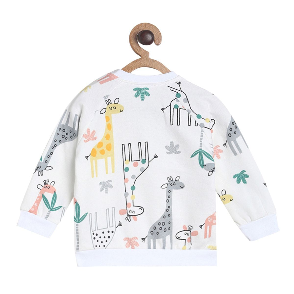 Pack of 1 knit sweat shirt - white for 3-6 Months
