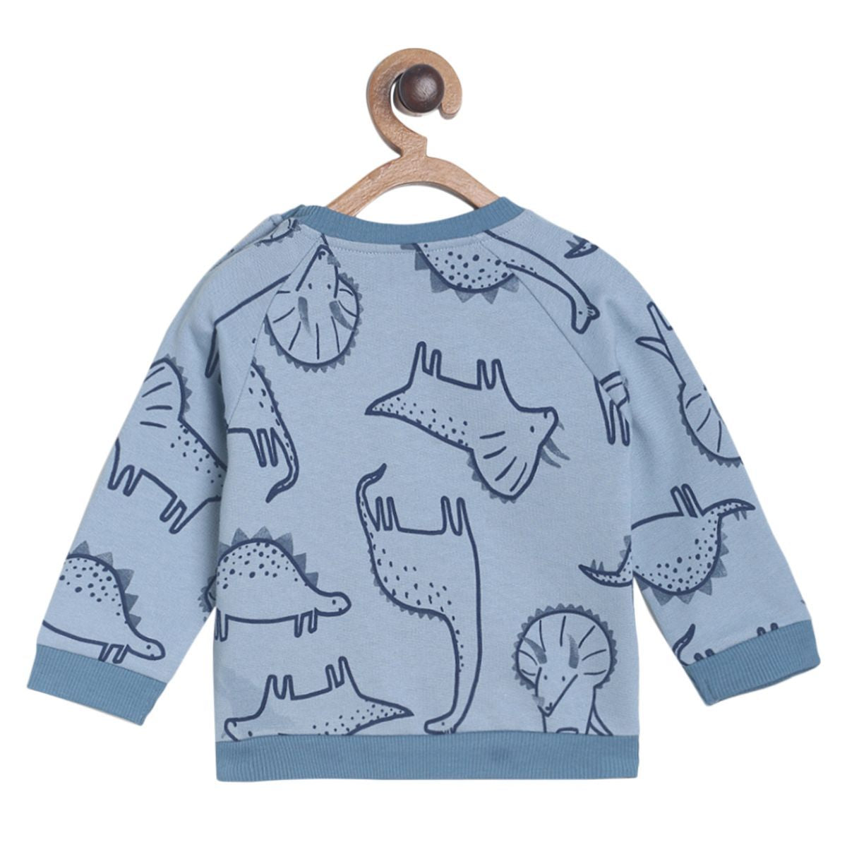 Pack of 1 knit sweat shirt - blue for 3-6 Months