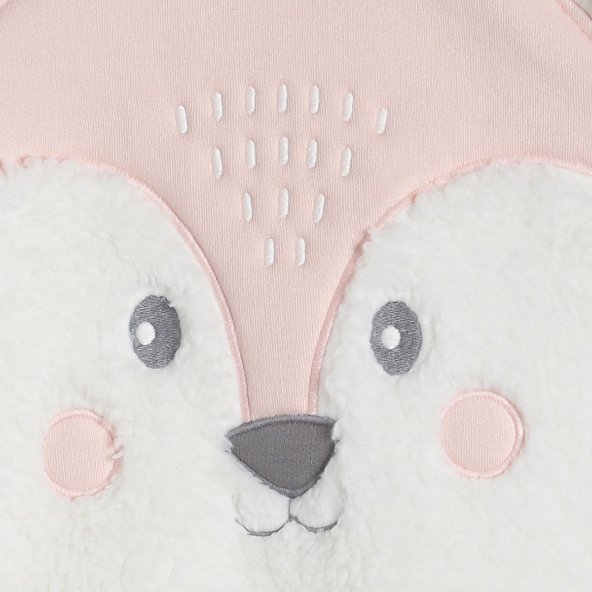 Pack of 1 knit sweat shirt - pink and marshmallow for 0-3 Months