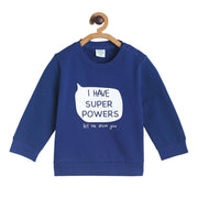 Pack of 1 knit sweat shirt - dark blue for 0-3 Months