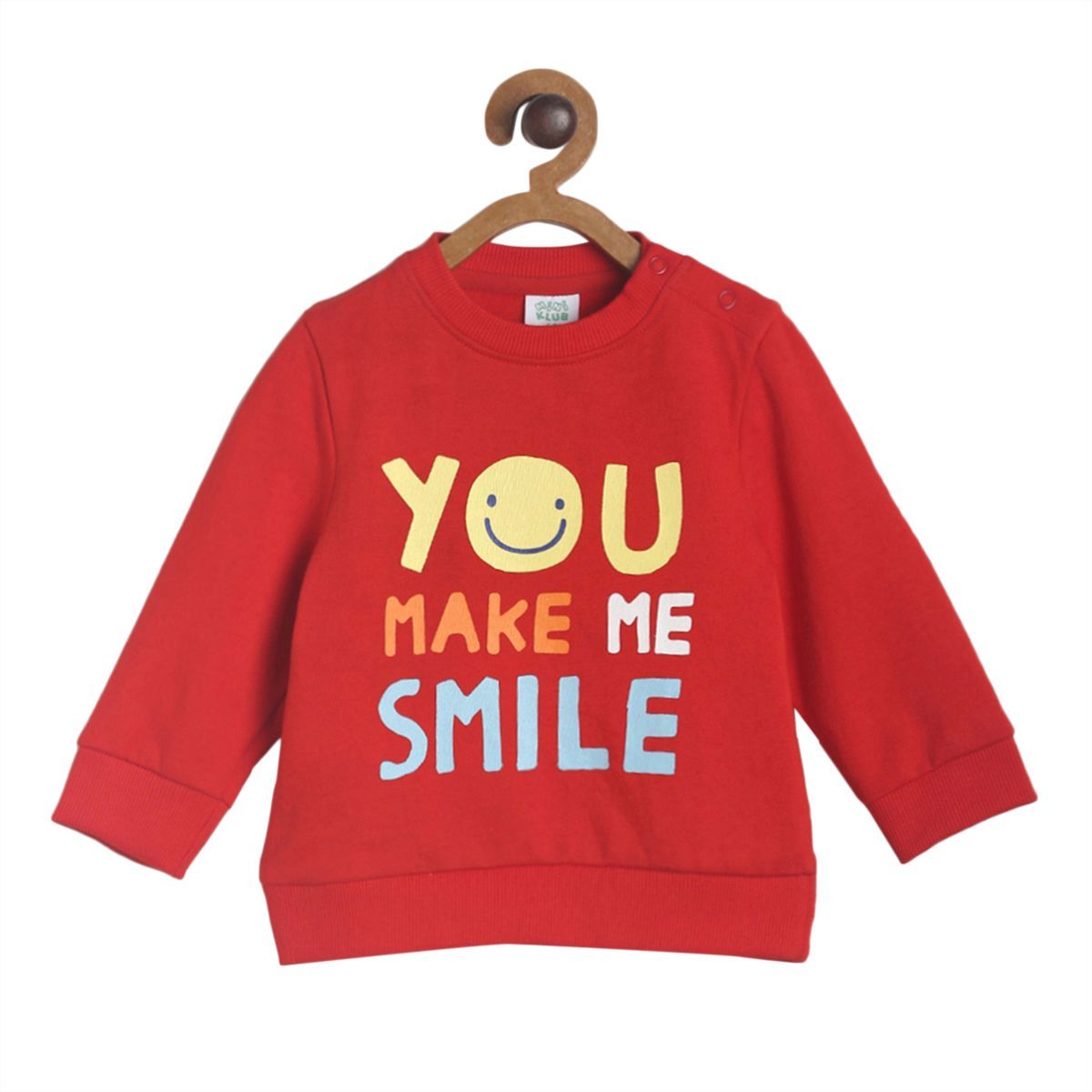 Pack of 1 knit sweat shirt - high risk red for 0-3 Months