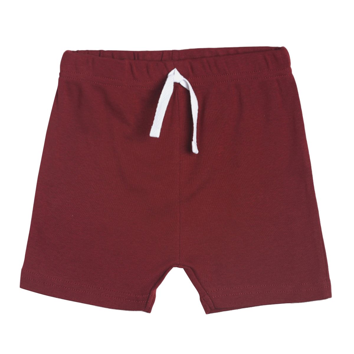 Pack of 1 knit shorts - maroon for 0-3 Months