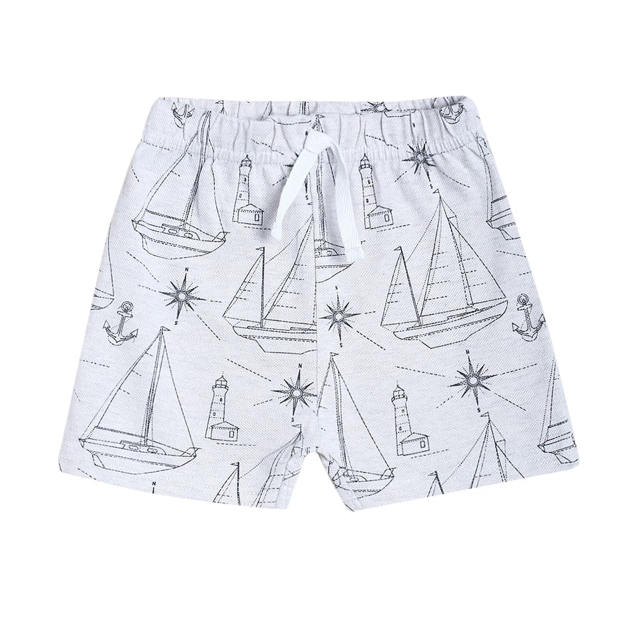Pack of 1 knit shorts - grey for 0-3 Months