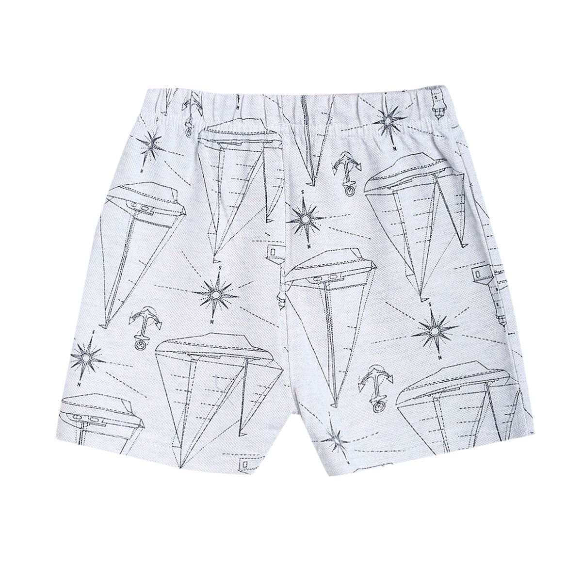 Pack of 1 knit shorts - grey for 0-3 Months