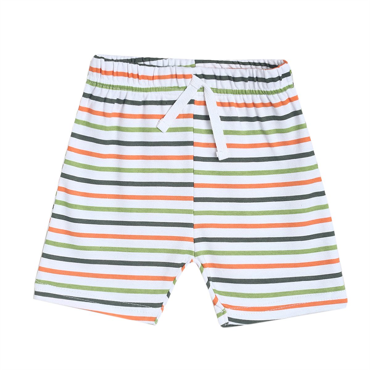 Pack of 1 knit shorts - white & dark blue for 0-3 Months