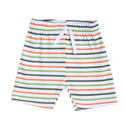 Pack of 1 knit shorts - white & dark blue for 0-3 Months
