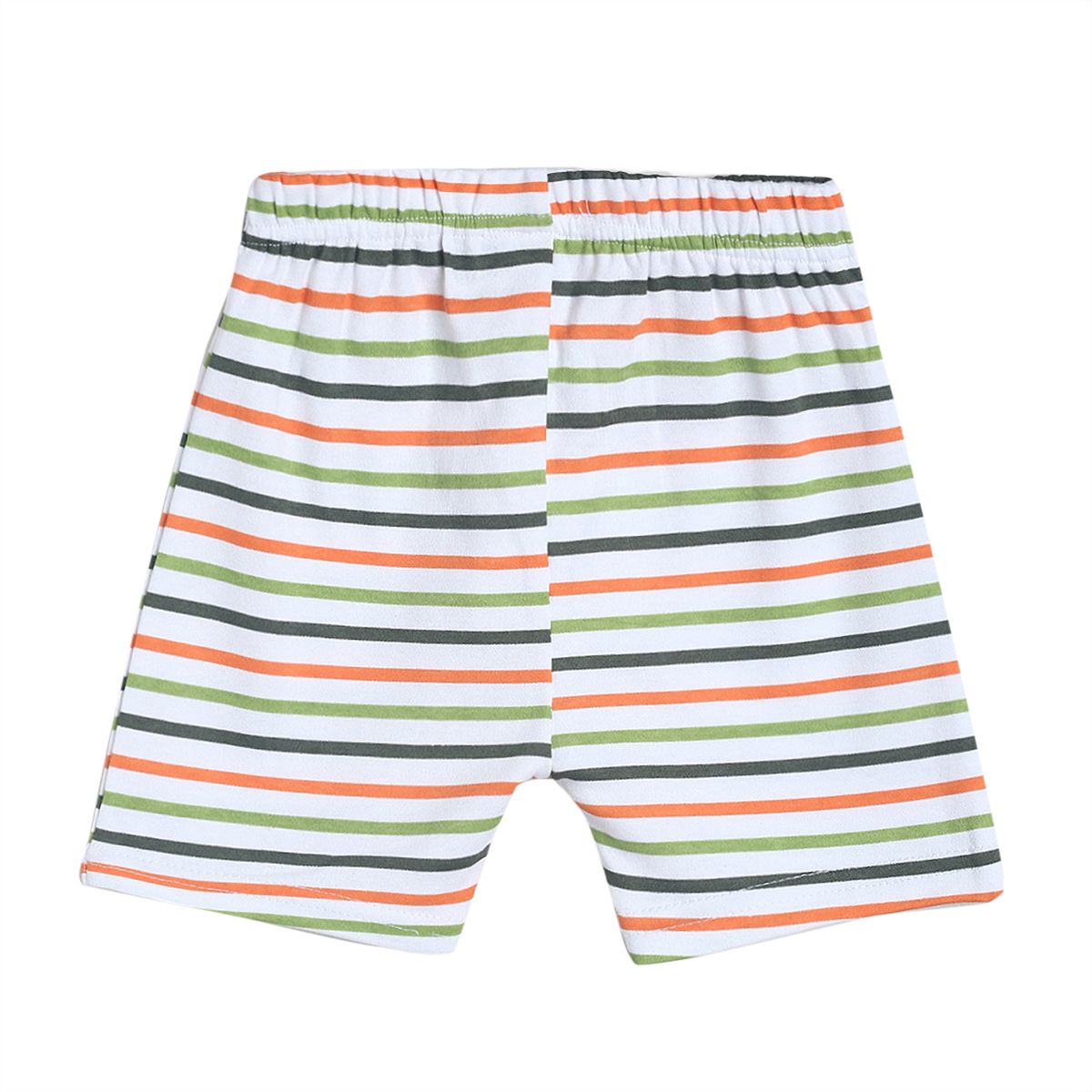 Pack of 1 knit shorts - white & dark blue for 0-3 Months