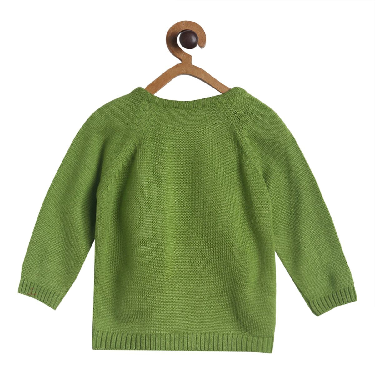 Pack of 1 sweater - green for 0-3 Months