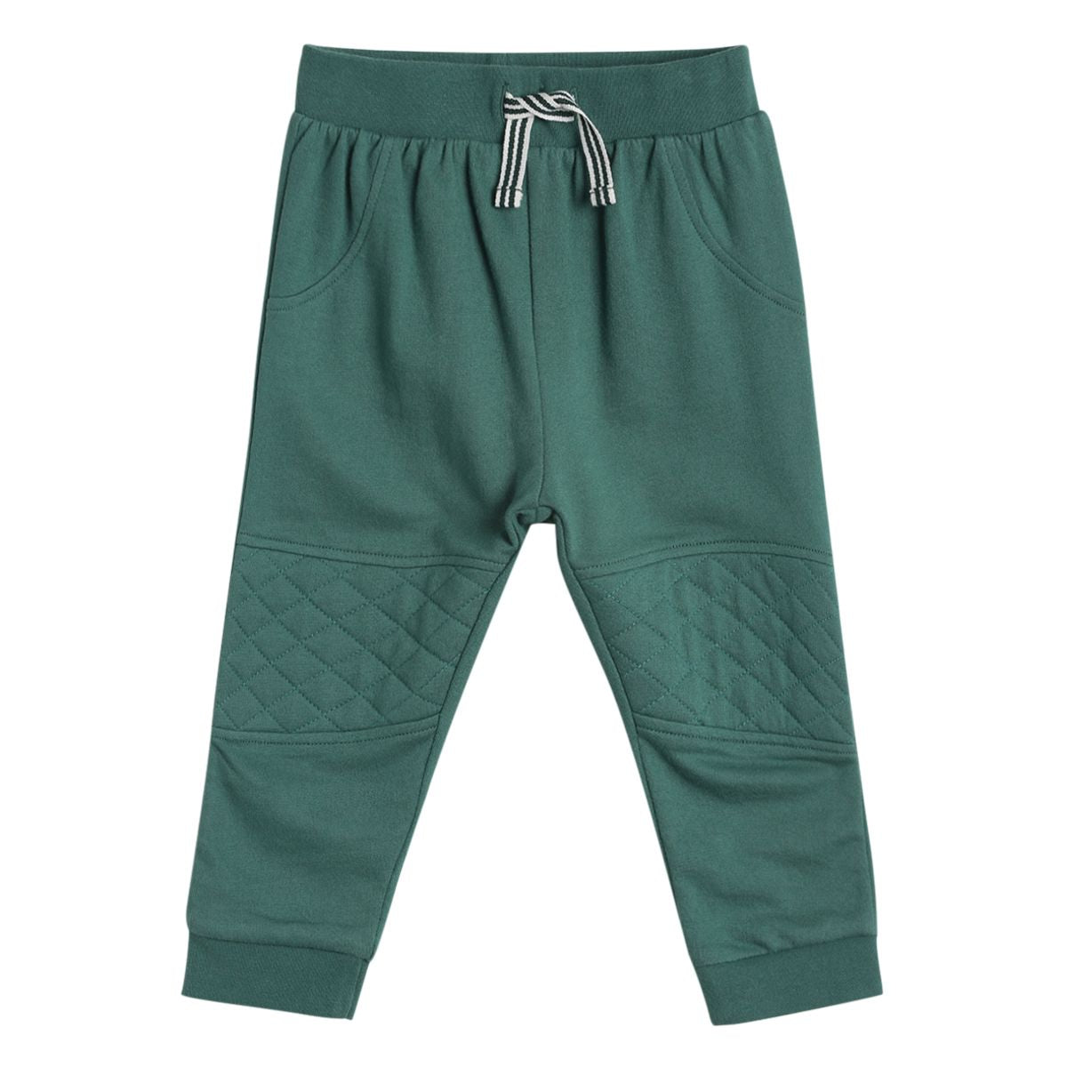 Pack of 2 t-shirt and full length bottom - marshmallow and green for 0-3 Months