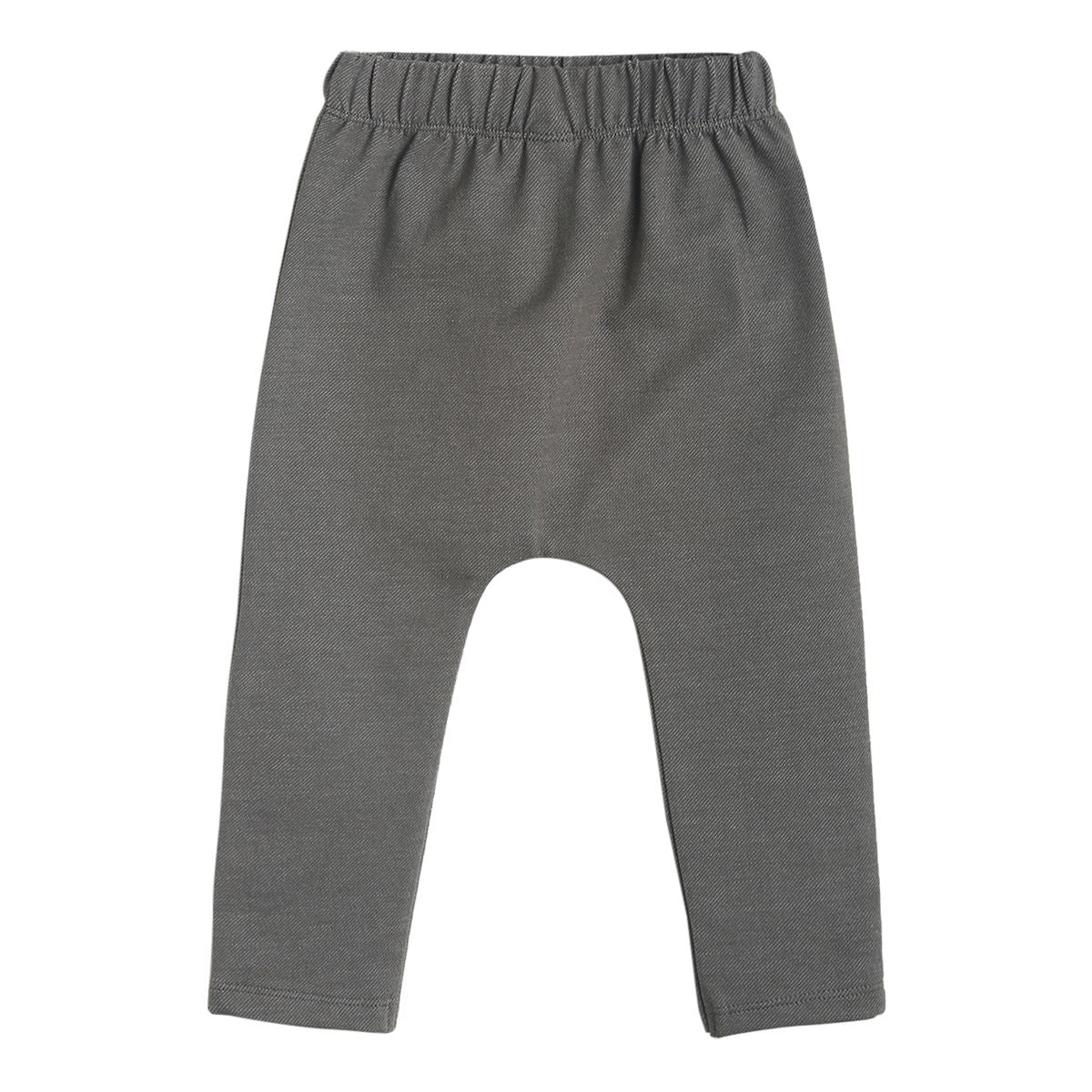 Pack of 2 t-shirt and full length bottom - marshmallow and grey for 0-3 Months