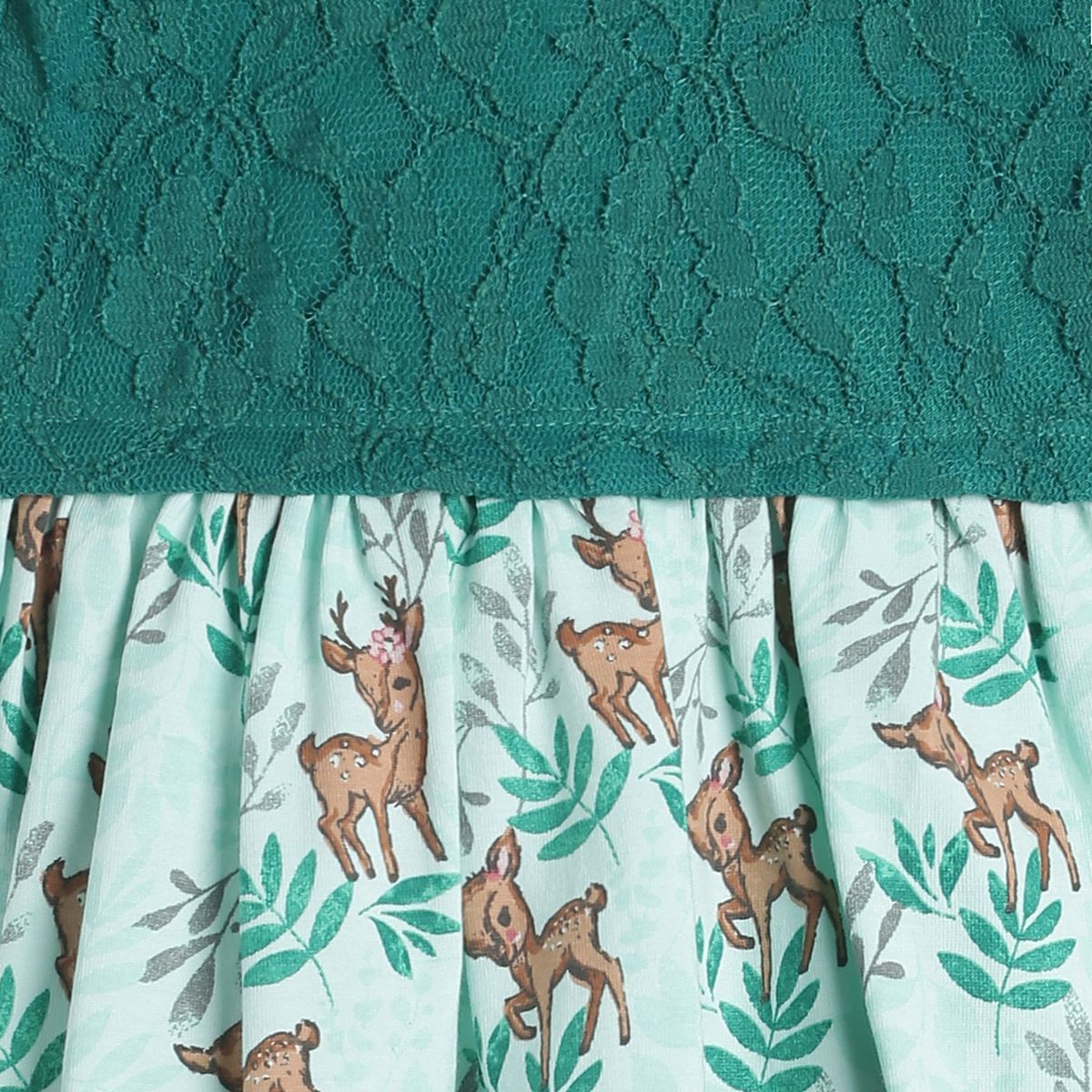 Pack of 2 dress with bloomer - green for 0-3 Months