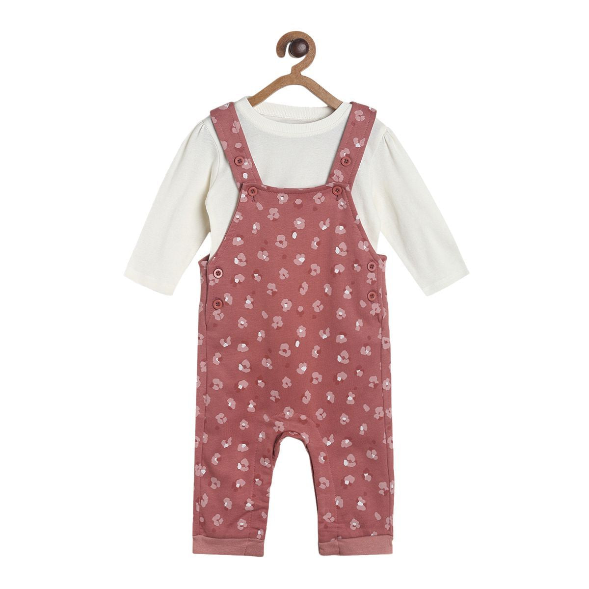 Pack of 2 dungaree set - rust for 3-6 Months