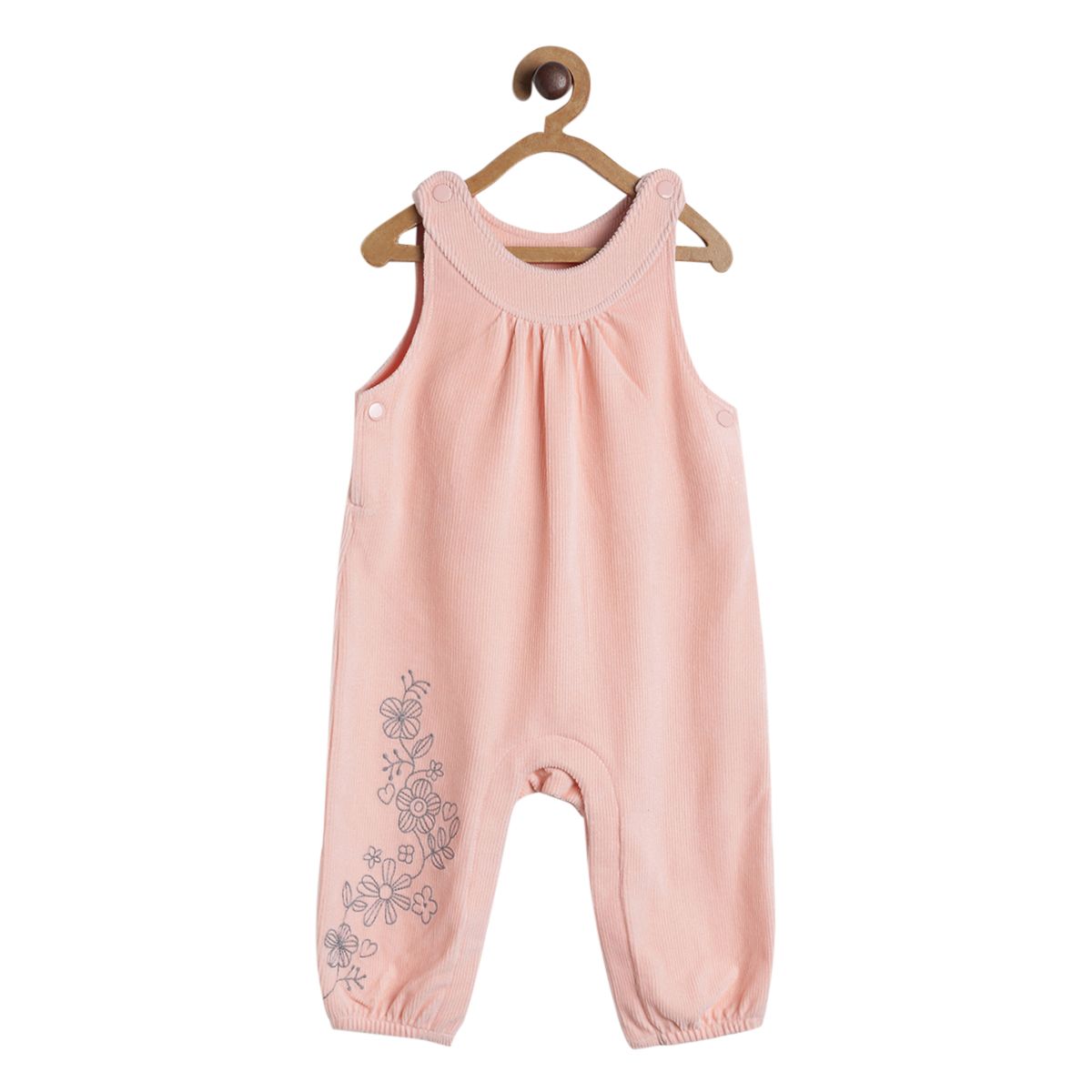 Pack of 2 dungaree set - peach for 3-6 Months