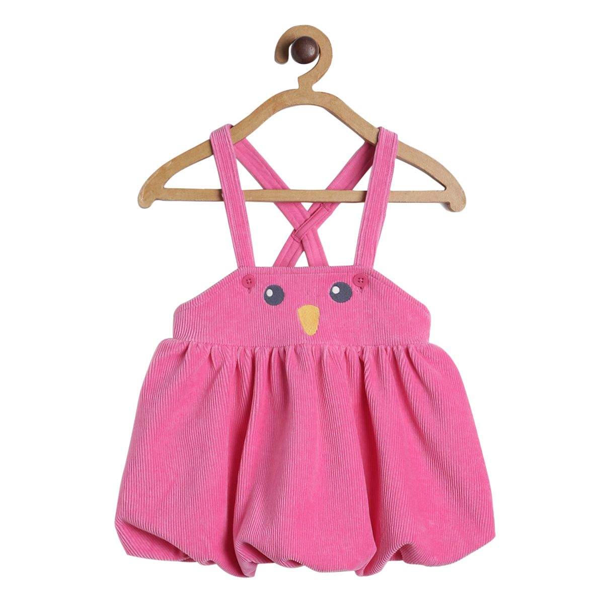 Pack of 2 pinny set - baby pink & dark grey for 3-6 Months