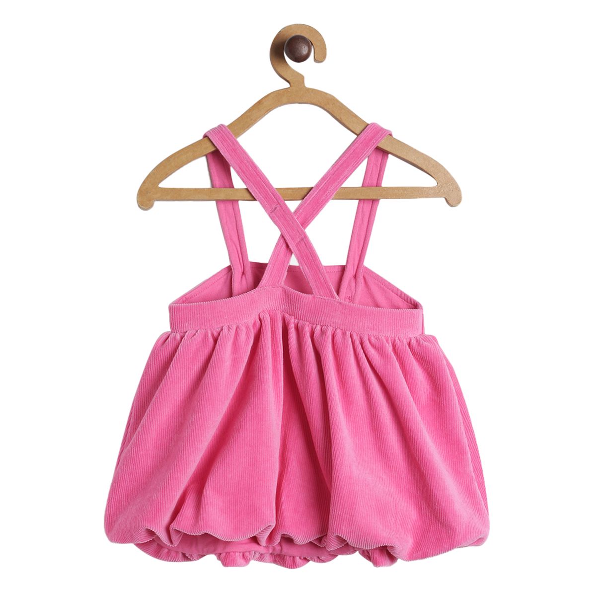 Pack of 2 pinny set - baby pink & dark grey for 3-6 Months